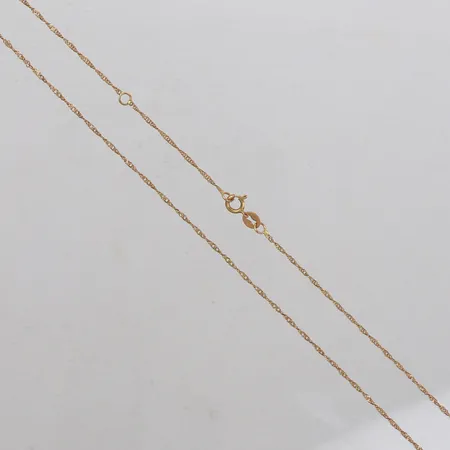 Kedja, längd 46,5cm, bredd 1,1mm, 18K  Vikt: 1,3 g