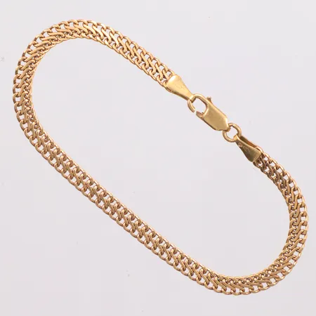 Armband Fiskbenslänk längd 19cm, bredd 4,4mm, 18K Vikt: 7,3 g