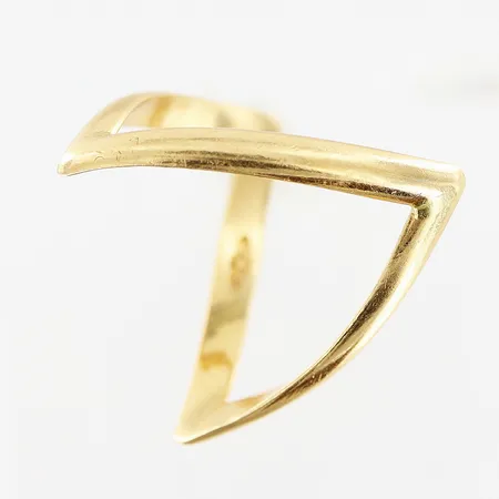 Ring stl 16¼, bredd 23mm, 18K  Vikt: 2,9 g