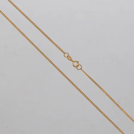 Kedja Pansar 46cm, bredd 1mm, 21K Vikt: 3,5 g