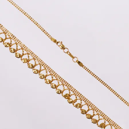 Collier kulor, 41,5cm, 21K  Vikt: 13,6 g