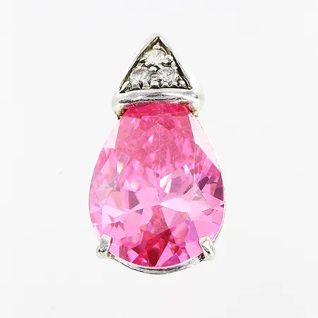 Hänge 18x10mm stenar, silver 925/1000. Vikt: 3,3 g