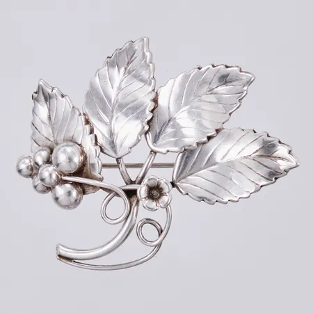 Brosch Pinco Förening U P A 1960, längd ca 50cm, bredd ca 41mm, silver Vikt: 7,4 g