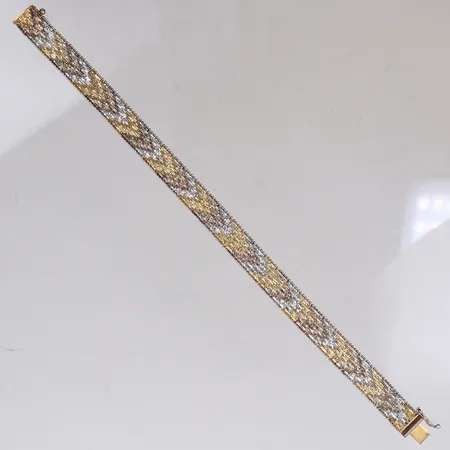 Armband, längd ca 20cm, bredd 9,8mm, förgyllt silver, 925/1000 silver Vikt: 25,9 g