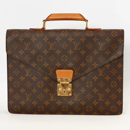 Väska portfölj Louis Vuitton, Ambassadeur, monogramcanvas, guldfärgade beslag, datumkod:: CT1921, December 1991, 6x27x38cm, nycklar medföljer,  bruksslitage, rökdoft