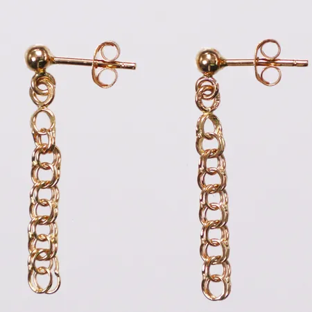 Ett par örhängen Bismarck, 27mm, 18K  Vikt: 1,2 g