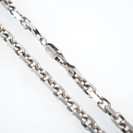 Halskedja, ankar, silver, 56,5cm, bredd 6mm Vikt: 53,6 g