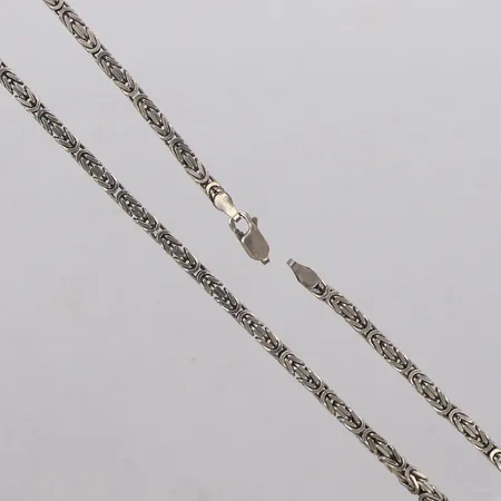 Kedja kejsar, längd 80cm, bredd 3,2mm, defekt lås, 925/1000 silver  Vikt: 45,3 g