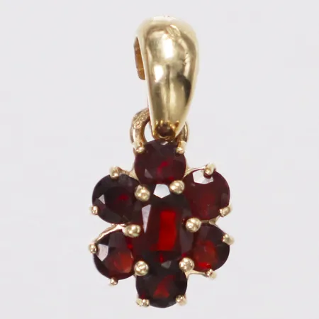 Hänge granater, 18mm, 14K  Vikt: 1,9 g