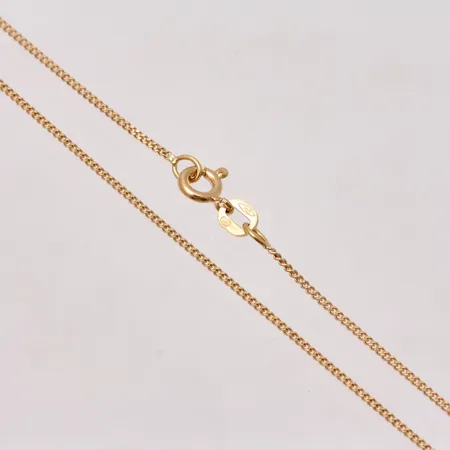  Kedja i 18K guld, 40cm, pansar, bredd 1mm, tillverkad av Balestra, vikt 2,05g.