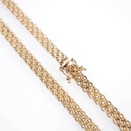 Collier, x-länk, 45cm, bredd 6mm, 18k Vikt: 12,3 g