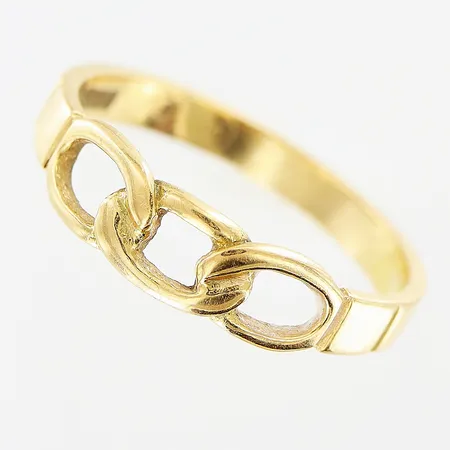 Ring Pansar stl 17½, bredd 2,5-4,5mm, 18K Vikt: 2,7 g