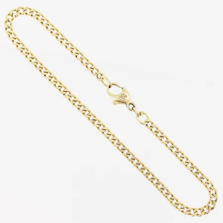 Armband Pansar  20cm, bredd 3mm, Balestra, skevt lås, 18K Vikt: 6,7 g