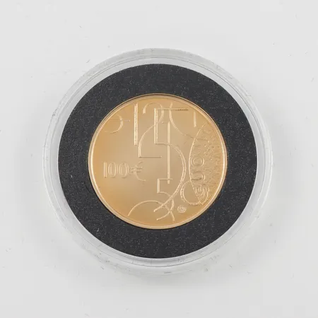 Mynt 100 Euro Finland 2010 22k Vikt: 5,7 g