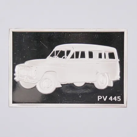 Plakat Volvo PV445 37x25mm, 925/1000 silver Vikt: 18,6 g