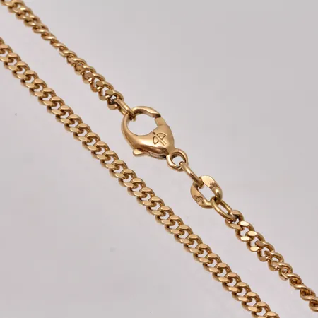 Kedja i 18K guld, 54,5cm, Pansar, bredd 2,7mm, stämpelöglan är förstärkt, tillverkad av Balestra, vikt 14,55g.