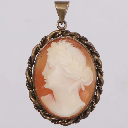 Hänge Camé, 35x25mm, Stockholm år 1948, silver. Bruttovikt: 6,3g Vikt: 0 g