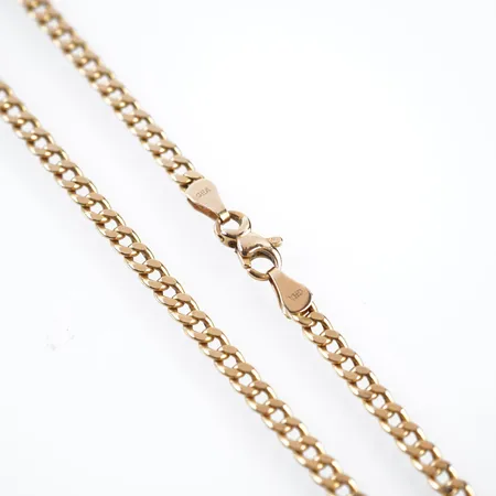 Halskedja, pansar, 51,5cm, bredd 4mm, 18k Vikt: 9,3 g