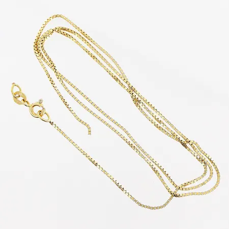 Kedja Venezia 50,5cm, bredd 1mm, defekt, 18K Vikt: 3,7 g