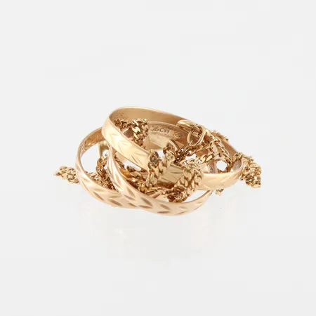 Trasigt guld 18k. Vikt: 0 g