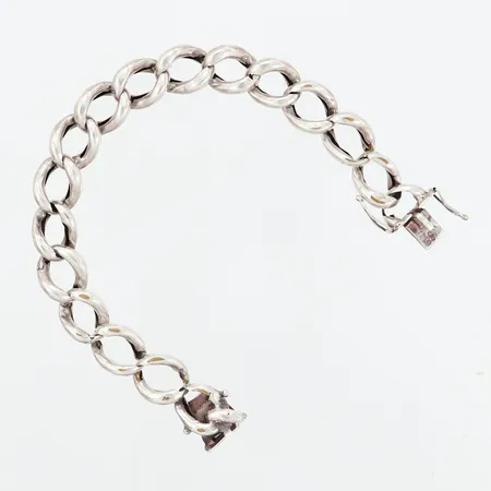 Armband ihålig pansar 20cm, bredd: 12mm, slitage, silver 830/1000 Vikt: 20,6 g