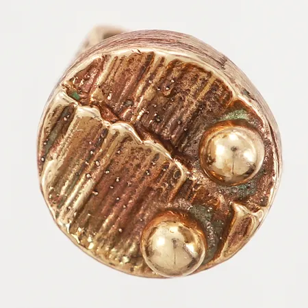 Ring i brons märkt "Finland" stl 17½ justerbar skena, bredd: 5-19mm