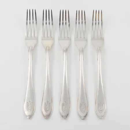 Gafflar 5 st Silver,längd ca 21 cm. Vikt: 282 g