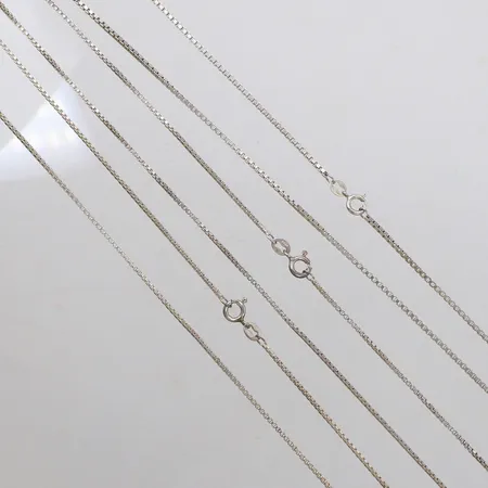 Tre Kedjor Venezia, 42cm, 46cm, 60cm, silver Vikt: 14,9 g