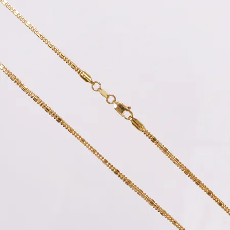 Kedja Kullänkar, 51cm, bredd 1,8mm, 21K  Vikt: 10 g