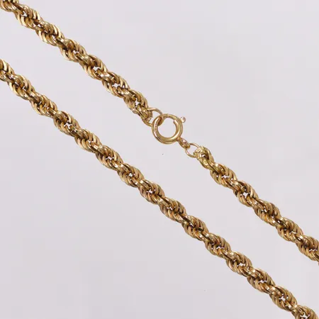 Kedja Cordell, 60cm, bredd 5mm, ihålig, defekta länkar, 18K  Vikt: 17,7 g