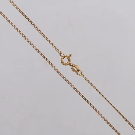 Kedja, längd ca 41cm, bredd 1,1mm, 18K Vikt: 2,2 g