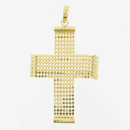 Hänge kors 27x46mm, 14K Vikt: 2,8 g