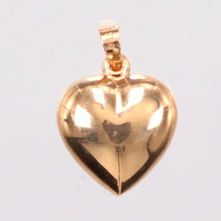 Hänge hjärta längd 2,2cm bredd 14,5mm, Guldfynd, 18K Vikt: 1 g