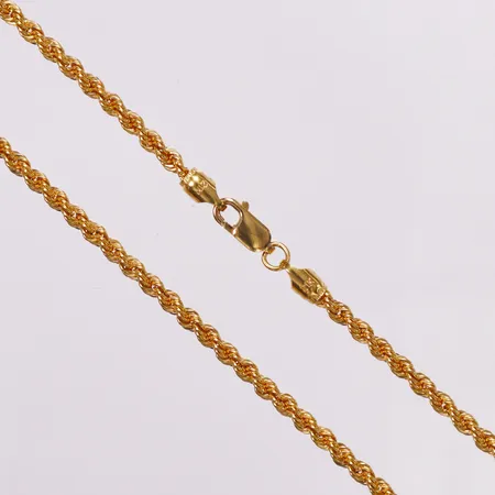 Kedja Cordell, 40,5cm, bredd 2,7mm, 21K  Vikt: 4,1 g