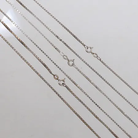 Tre Kedjor Venezia, 40cm, 45cm, 50cm, silver Vikt: 17,9 g