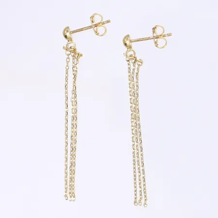 Ett par örhängen GHA längd 50mm bredd 5mm 18K Vikt: 1,6 g