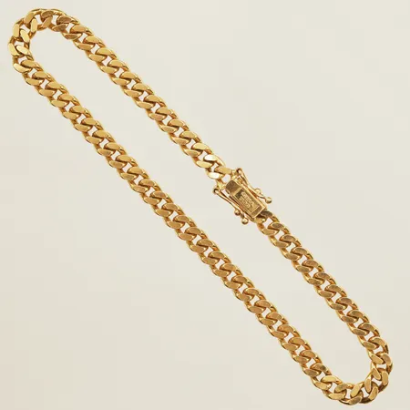 Armband Pansar, längd 19cm, bredd 4,1mm, GHA, 18K  Vikt: 12,6 g