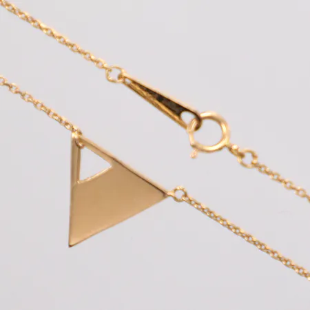 Collier med integrerat hänge, längd 42cm, 18K. Vikt: 2,7 g