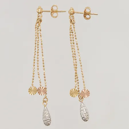 Ett par örhängen 57mm, 18K 2,7g.