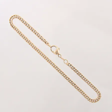 Armband Pansar, längd 20cm, bredd 3mm, Balestra, ögla med slitage, 18K Vikt: 6 g