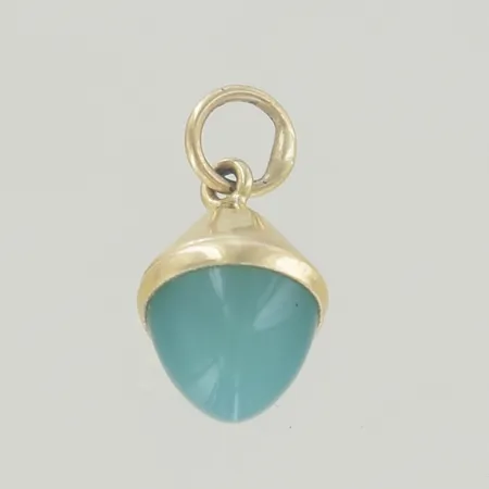 Hänge med sten, längd 1,5 cm , 18K Vikt: 0,9 g