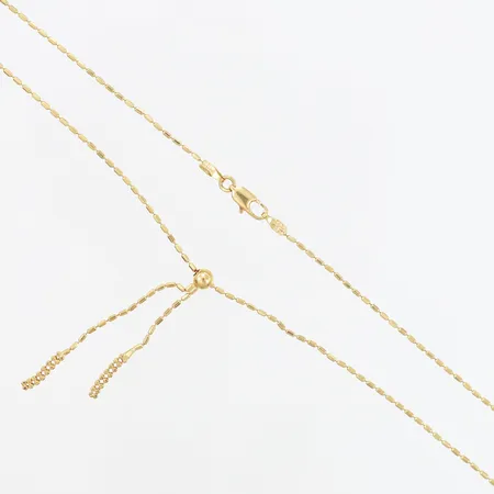 Collier med med integrerat hänge 42cm, bredd: 1mm, mindre skevheter, 18K Vikt: 3 g