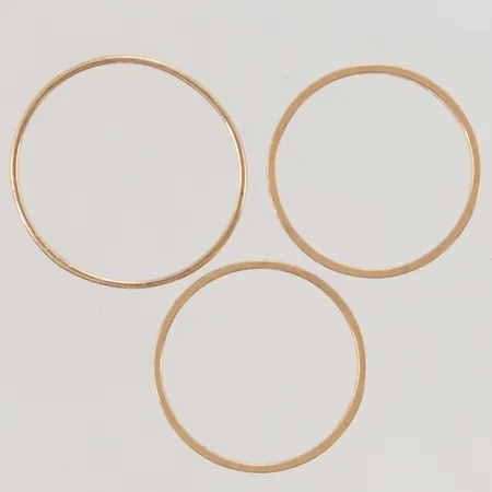 3 Ringar gravyrer, 18K 6,7g.