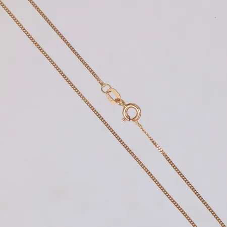 Kedja Pansar, längd 36cm, bredd 1mm, GHA, 18K  Vikt: 1,5 g