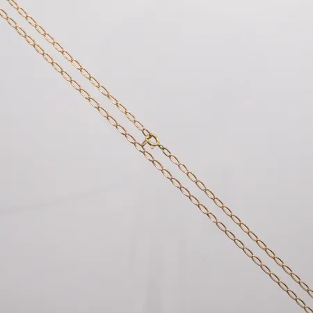 Kedja längd 60cm, bredd 2,3mm, defekt lås, 9K. Vikt: 4,4 g