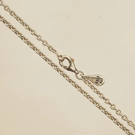 Kedja Ankar Pandora, längd 55,5-60cm, bredd ca 2mm, 925/1000 Silver Vikt: 7,1 g