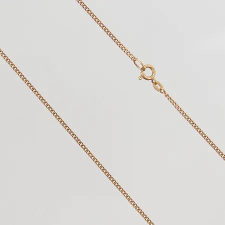 Kedja 70cm, bredd:1mm, 18K 7,6g.