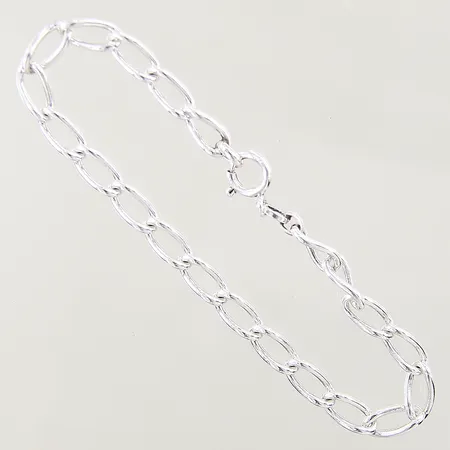 Armband, längd 20cm, bredd 5,5mm, silver 830/1000 Vikt: 9,6 g