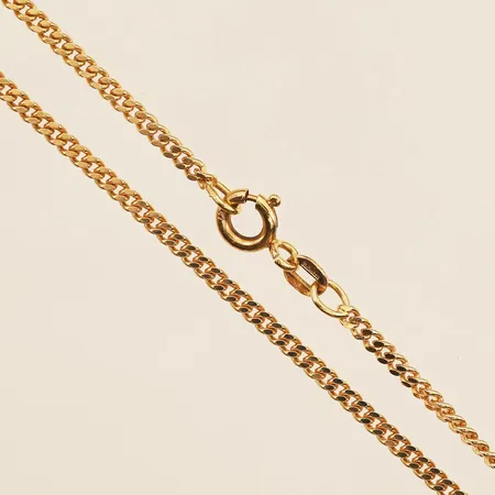 Kedja Pansar, längd 42cm, bredd 1,4mm, 18K  Vikt: 7 g