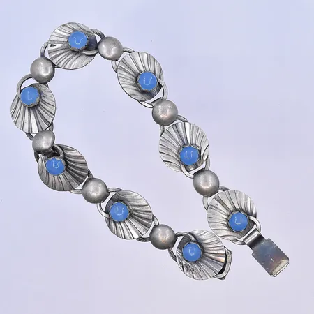 Armband Alton, längd 20,5 cm, bredd 16 mm, defekt låskista, silver 830/1000. Vikt: 25,3 g